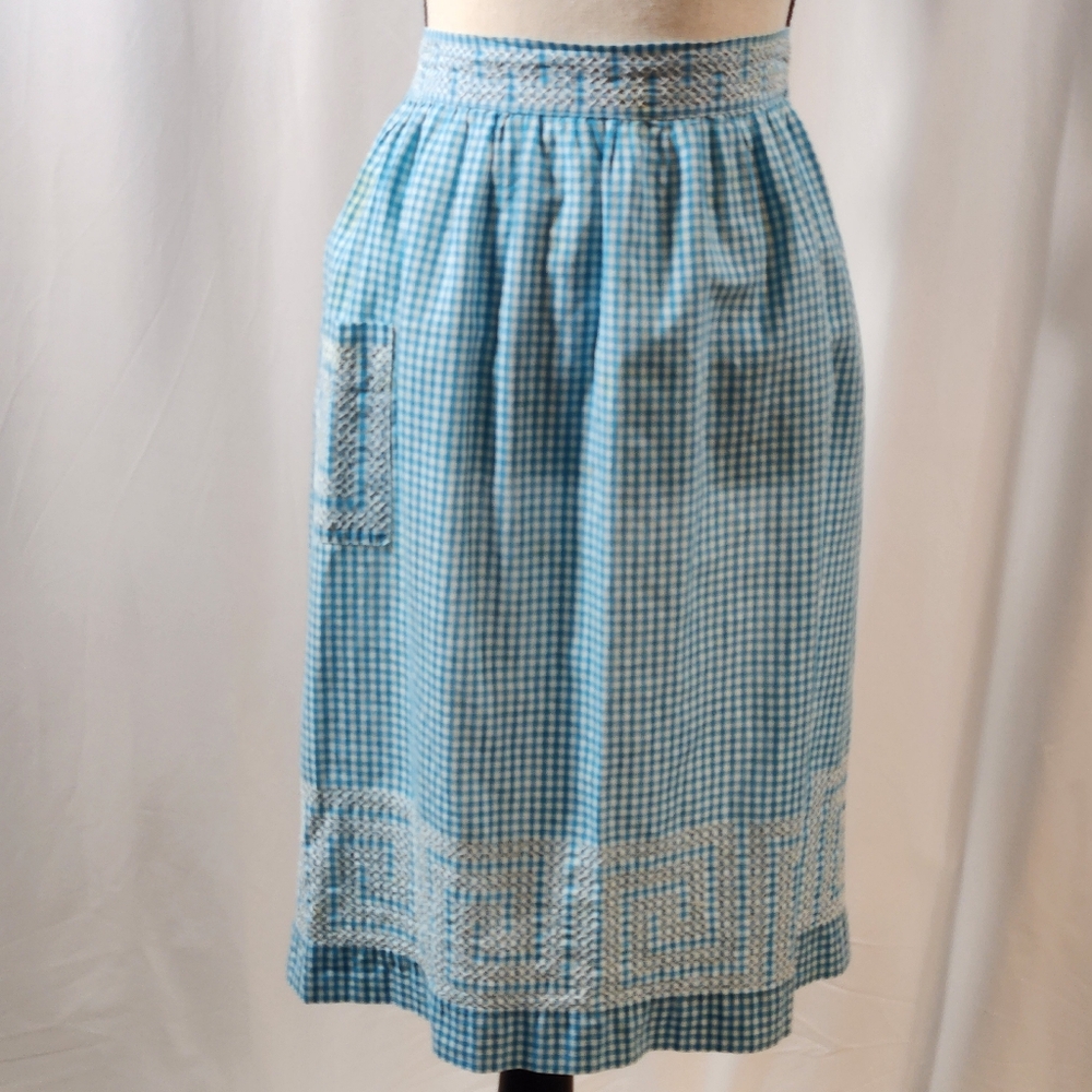 Vintage Gingham Apron
